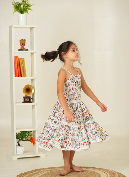 Floral Print Kids Dress Pure Cotton | Kids Dress for Girls | Beautiful Dress for Kids