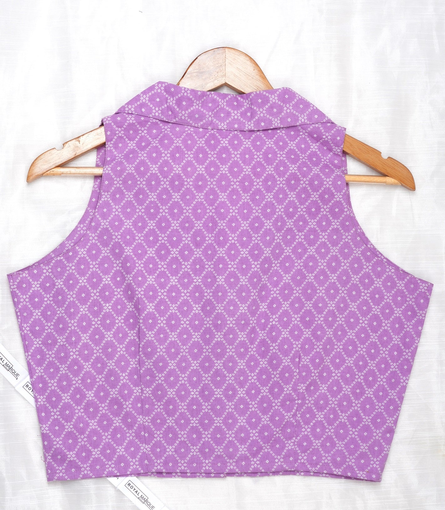 Purple blouson top