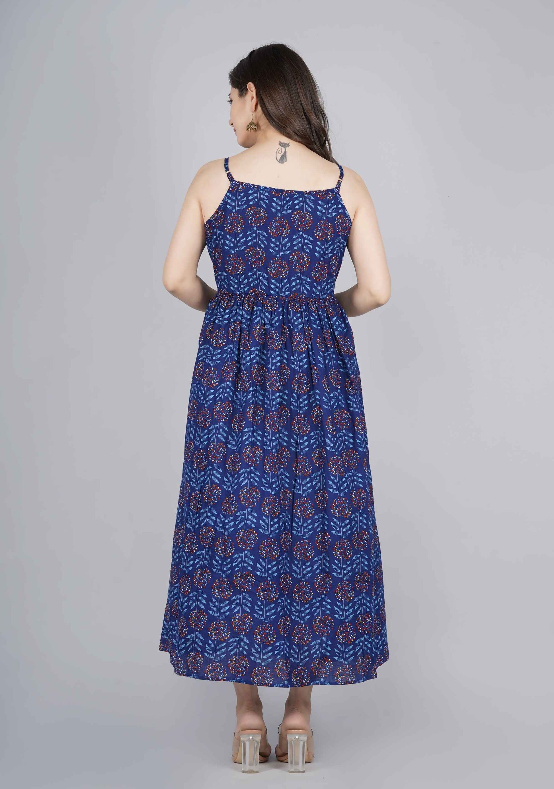 Blue Rayon Dress