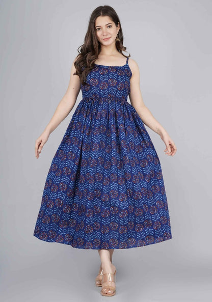 Blue Rayon Dress