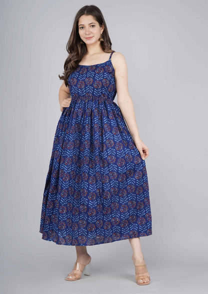 Blue Rayon Dress