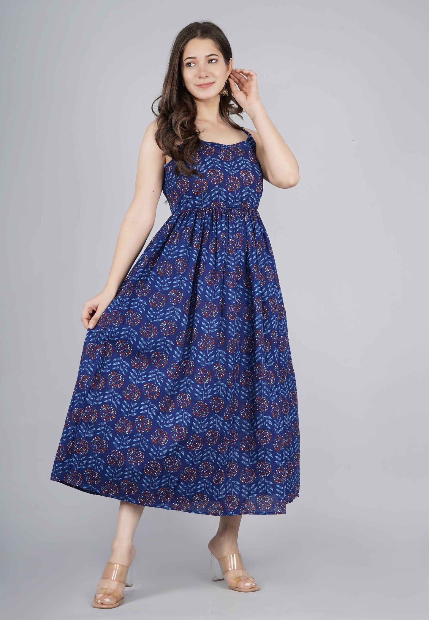 Blue Rayon Dress