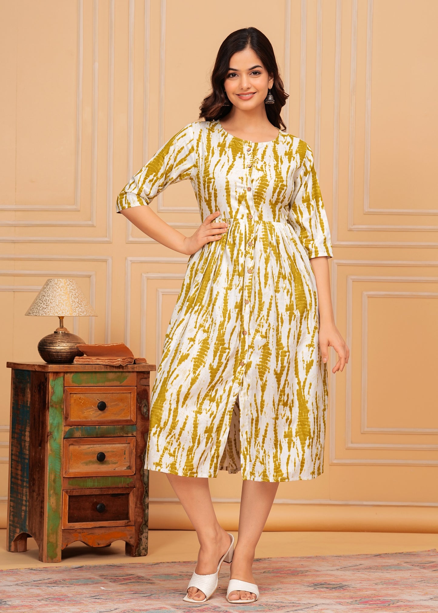 Palomar Green A-Line Kurti