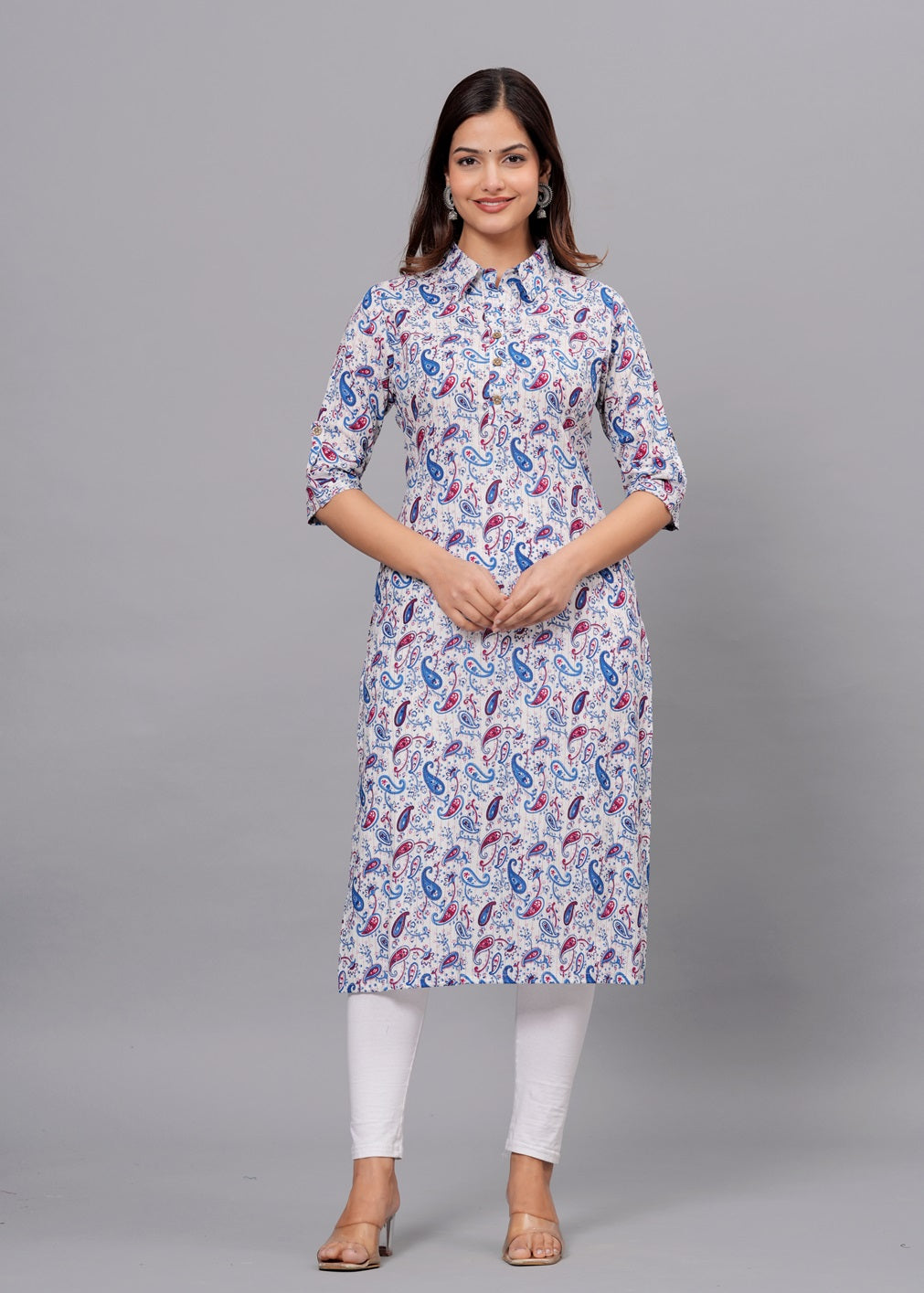 Multicolor Pure cotton kurti