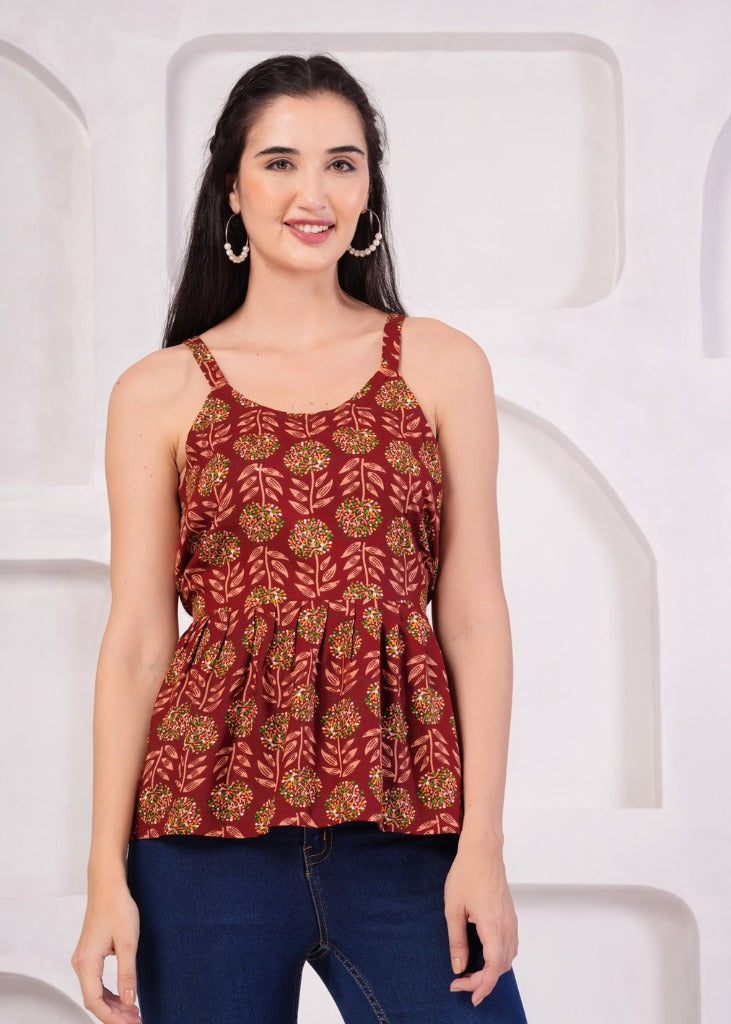 Maroon Cami Top